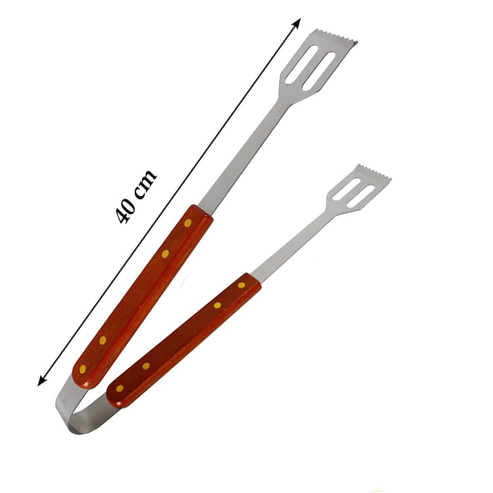 vetrineinrete® Pinza a Molla da Barbecue Utensili da Cucina per Carne Pesce Alimenti Verdure alla griglia 60200 C18