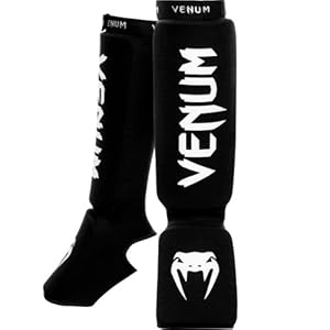 Venum "Kontact" Shin and Instep Guards, Black