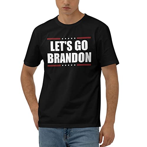 Lets Go Brandon Mens Funny T Shirts Men Funny Shirts (Color : Color Size : M)