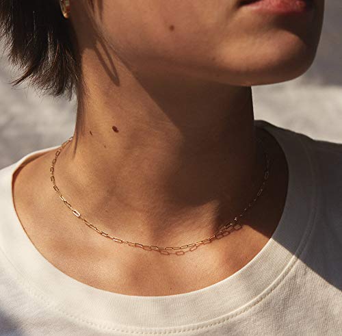 Lcherry Dainty Choker Necklace for Women 14K Gold Plated Choker Necklace Gifts for Her3
