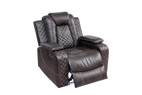 Image of Ball & Cast Power Recliner Sofa Set, Reclining Home Theater Seating 3PCS