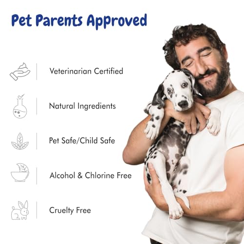 Image of Bscly Keartin Dog Shampoo + Paw Cream - Ticks & Fleas Prevention, Enriched with Aloe & Coconut Oil, Ph Balanced Dog Shampoo, Heals Skin, Suitable for Pomeranians to Golden Retrievers Pack of 2