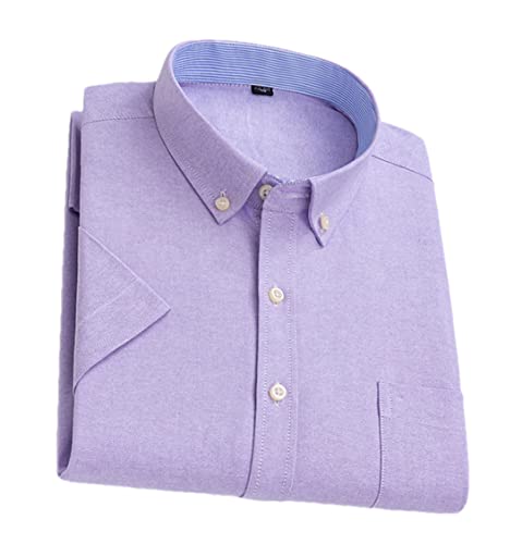 Chemise décontractée à manches courtes pour homme en coton rayé Niiyyjj D517 taille 3XL