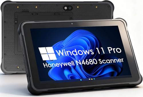 Kayoote ST11 Ultra   Tableta resistente de 10.1 pulgadas con escáner de código de barras, motor de escaneo N4680, Win 11 Pro, Intel i5 1235U 8GB RAM 256GB ROM, escáner de inventario QR 1D/2D