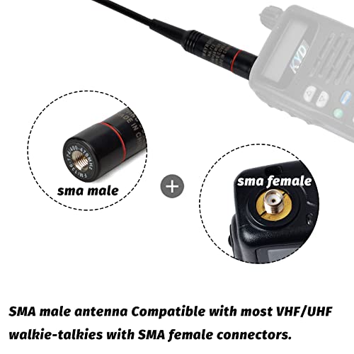 Antenne double bande 2m/70cm flexible et compacte avec connectique SMA mâle - 6