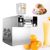 Macchina per ghiaccio tritato commerciale, macchina per ghiaccio tritato elettrica, manopola meccanica per regolare la velocità, adatta per ghiaccio tritato, ghiaccio al latte, ghiaccio continuo,60KG