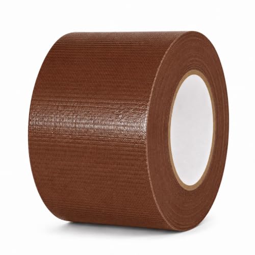 Image of GGR Supplies CDT-36 Industrial Grade Cloth Duct Tape, Dark Brown 4 Inch x 60 Yards, Waterproof UV Resistant Heavy Duty, Clean Removal with No Sticky Residue for Repairs, Packaging, and Bundling