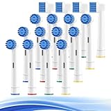 THISONG Soft Replacement Brush Heads for Oral B Braun Electric Toothbrush, Gentle and Comfortable Brushing Experience for Sensitive Gums, Pack of 16