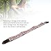 Embroidery Guitar Strap with Head Cowhide Leather Ends for Acoustic Electric and Bass Guitar (White)