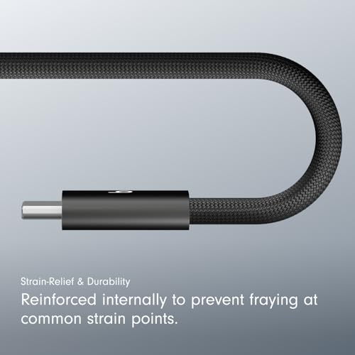 Image of Beats 240W USB-C to USB-C Braided Cable, Fast Charging, Durable /Tangle Free, Compatible with Apple and Android Devices (3 m /10 ft) - Bolt Black