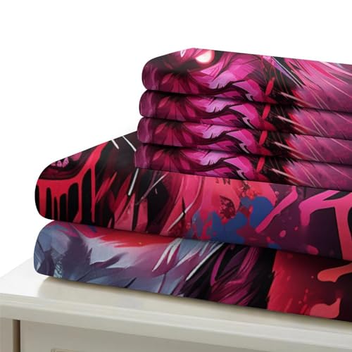 Housse de couette loup 3D microfibre douce avec fermeture éclair - 6