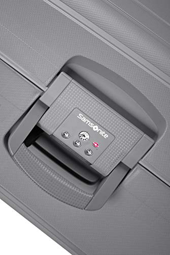 Samsonite S'Cure - Spinner L, Koffer, L 75 cm, 102 L, Silber (Silver)