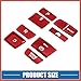 ACROPIX Gear Shift Switch Panel Electronic Handbrake Button Cover Trim for Honda Accord 2018-2022 Hybrid Version Red (Set of 9) Car Parts