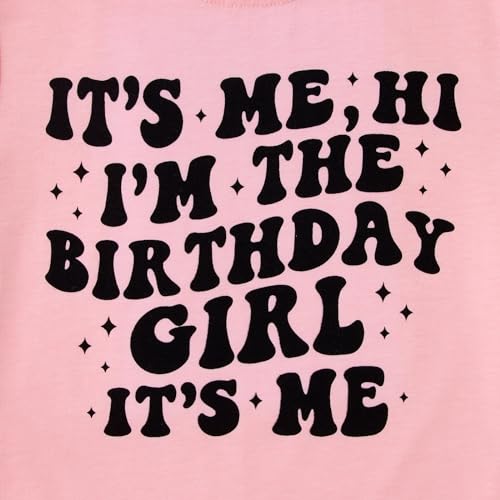 Birthday Girl Shirt Its Me Hi Im The Birthday Girl Tshirt Toddler Girl Bday Party Outfit Kids Short Sleeve Tee Tops4