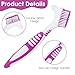 YUXIANLB 2Pcs Denture Cleaning Brush Set, Denture Toothbrushes, Denture Cleaning Care Brush with White Carrying Case, Multi-Layered Bristles & Ergonomic Rubber Handle for Denture Clean Care