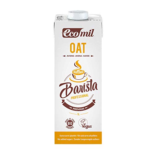 ECOMIL Barista Oat Bio, Leche de Avena Barista Profesional, Bebida Vegetal de Avena, Bebida Vegetal...