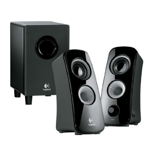Logitech Z323 3 Piece 2.1 Channel Multimedia Computer Speaker System - Black