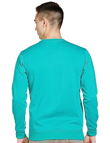 Image of The Indian Garage Co Men Regular Fit Solid Crew Neck Overhead Sweatshirt