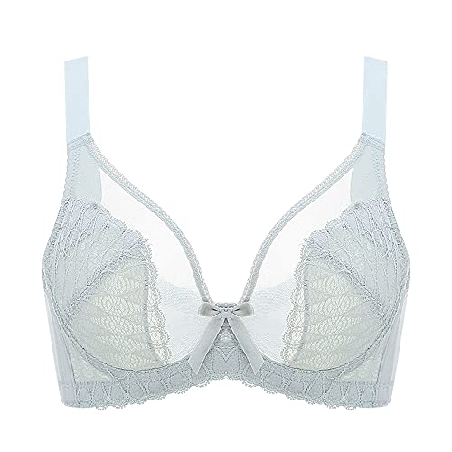 Soutien-gorge minimisant grande taille à armatures dentelle non rembourré 80D