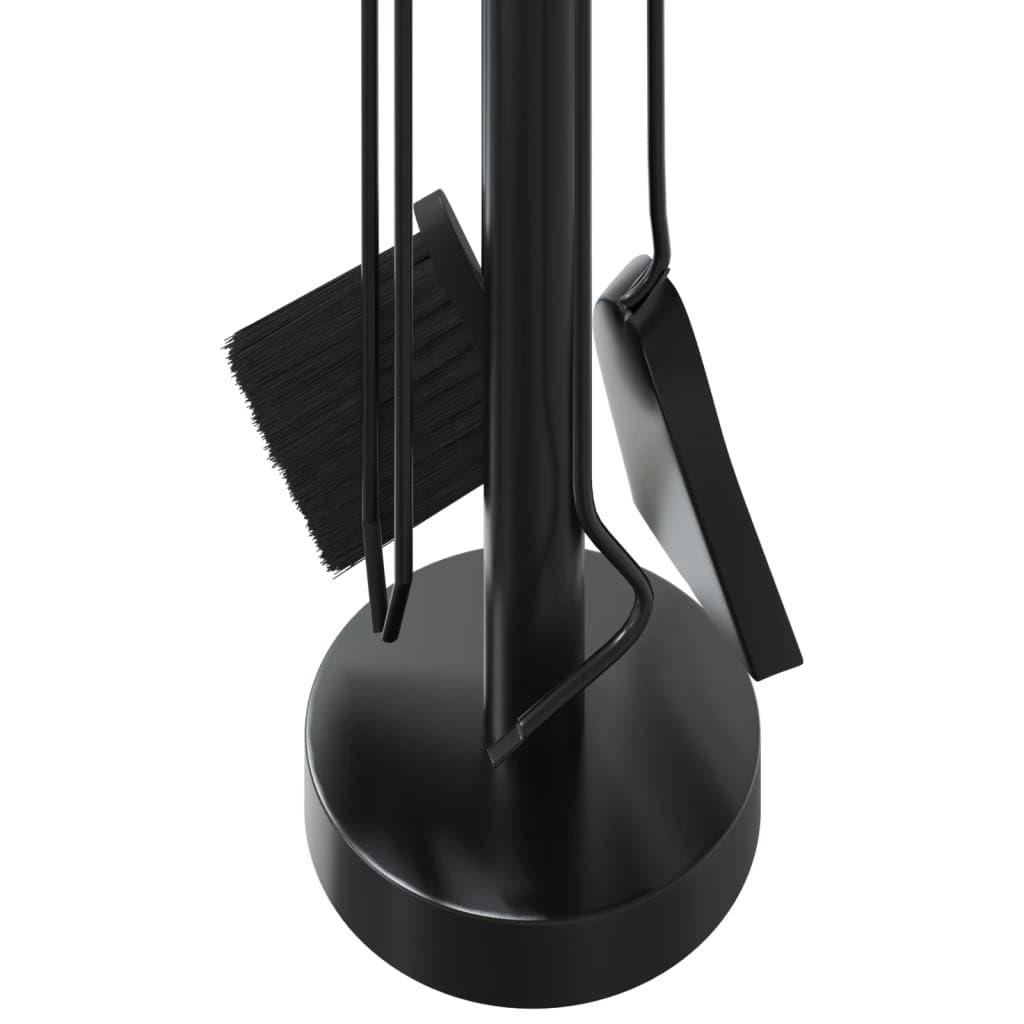 INLIFE Juego de herramientas para chimenea de 5 piezas, 18 x 56 cm, de acero, para casa y jardín, accesorios para chimeneas y estufas de leña (3,78 kg)