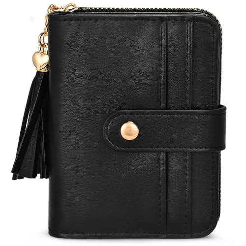 Stylish RFID Blocking Bifold Wallet for Women with ID Window and Coin Pocket - Compact and Chic Design - Image 8