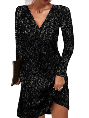 Robe de fête ample à manches longues pour vos soirées habillées