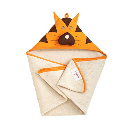 3 Sprouts Hooded Towel – Soft Cotton Hooded Baby Bath Towel for Toddler, Infant