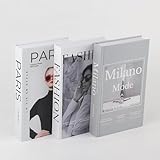 Photo Gallery soullion set di 3 libri decorativi, elegante scatola per libri con contenitore per interni moderni, design moderno, impilabile e robusto Photo Gallery soullion set di 3 libri decorativi, elegante scatola per libri con contenitore per interni moderni, design moderno, impilabile e robusto