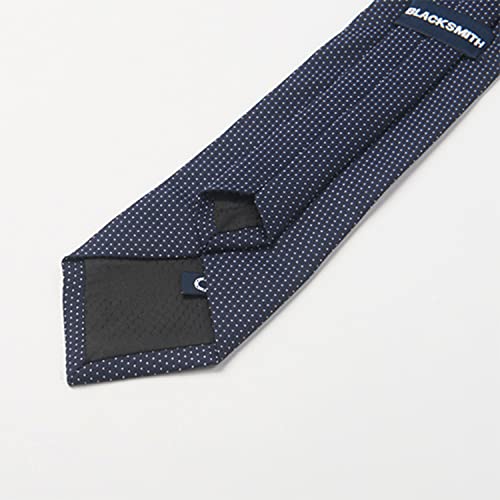 Image of BLACKSMITH Tie, Cufflink, Pocket Square, Lapel Pin, Set of 4 for Men [ Free Size ] Black