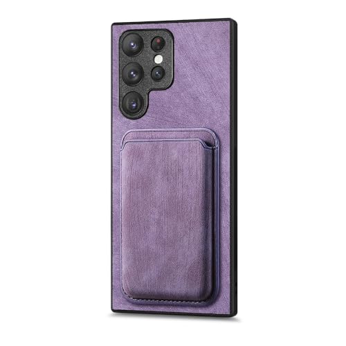 Étui en cuir amovible avec porte-carte magnétique pour Samsung S24 et S23 Ultra