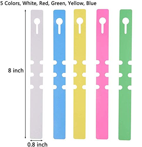 Onwon 250 Pieces Plant Labels Plant Tree Tags Outdoor Waterproof Plastic Wrap Around Hanging Nursery Garden Gardening Labels Stakes Markers Reusable