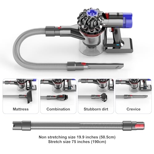 Image of Flexible Extension Hose Attachment Compatible for Dyson - Compatible with V15 V11 V10 V8 V7 Outsize Absolute Motorhead Trigger Cordless Vacuum Cleaner Accessories Gadgets