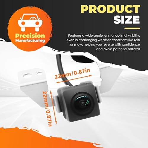 Image of Rear View Backup Camera Compatible with Pilot LX /EX /EX-L /SE 12-15 | Reverse Parking Assist Rearview Camera Replace 39530SZAA01 39530SZAA21 HO1960125,Plug and play
