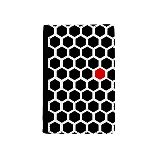 Étui portefeuille Hexagon Line au motif de grain artistique