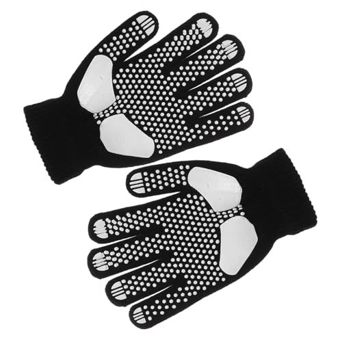 BESTonZON Ski Gloves Sports Gloves Ice Skating Accessories Snowboard Accessories Snowboarding Mittens Knitting Black