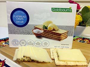 Goldbaum's Gluten Free Flatbread Crisps, Just Salt, 5 Ounce (Pack of 12)