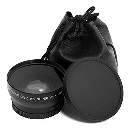Ba30DEllylelly Professionelles 52MM 0,45 x Weitwinkel-Makroobjektiv für Nikon D3200 D3100 D5200 D5100 Superweitwinkel