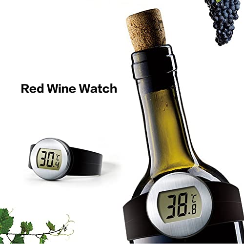 Doumneou de Barra de MediçãO de Temperatura TermôMetro de Vinho Tinto Digital LCD PortáTil para Cozi