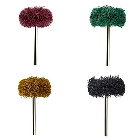 40pcs Abrasive Buffing Wheels Set Fine Medium Coarse Satin Finish Abrasive Wheel for Dremel Rotary Tool by MoArmor