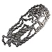 Single Speed for Bike Chain for Fixed Gear Bicycles, 116-Link Steel Chain with Safety Buckle, High Tensile Strength (980KG), Heavy-Duty Silver Chain