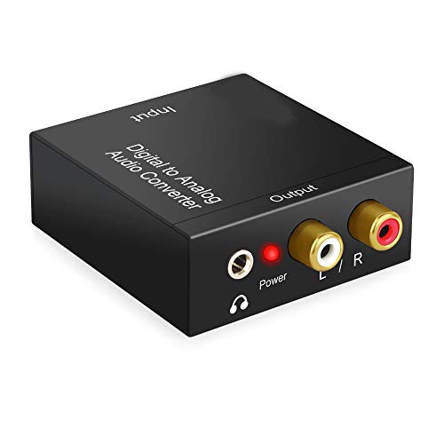 axGear Digital to Analog Audio Converter Optical Coaxial in 3.5mm Aux RCA Out
