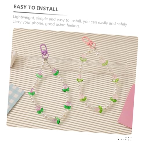 GALPADA 2 Peças Colhedores Para Chaves Chaveiro Porta-Chaves Imitação De Pérola Decoração Pendurada