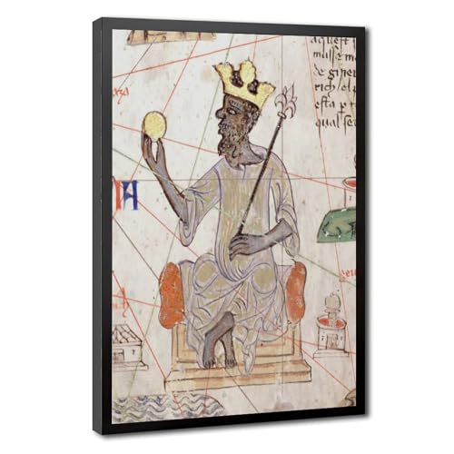 Impression sur toile Mansa Musa portrait 20x30 cm décoration murale de salon