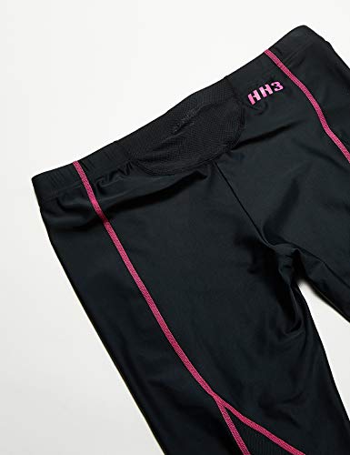 Hammerhead Calça Capri Para Corrida Unissex, M, Preto/Rosa