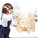 Wooden Marble Run for Kids Ages 4-8 – 80 Pieces Marble Rush Track Maze Construction Toy, STEM Building Blocks, Educational Gift for Boys & Girls