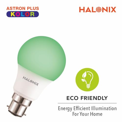 Image of Halonix LED BULB ASTRON PLUS 9W B22 GREEN PACK2