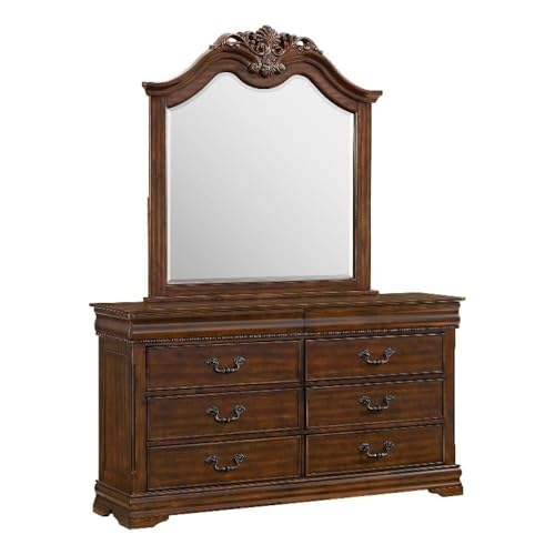 Picket House Furnishings Coppola Dresser & Mirror Set in Cherry