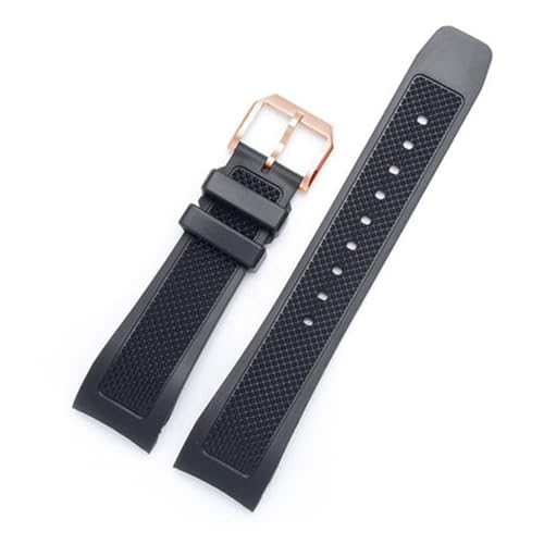 Banda de silicona de 22mm premium con extremo curvo para IW390209