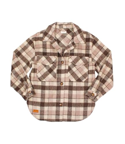 Simply Southern Women's Long Sleeve Shacket/Jacket, Patch (Large)