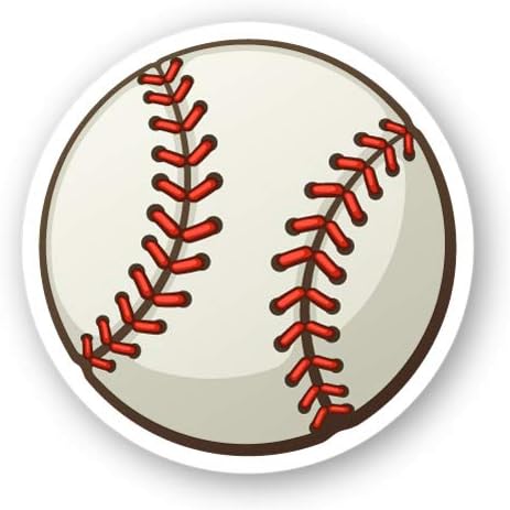 Squiddy Baseball Ball Cute Cartoon - Vinyl Sticker Decal for Phone, Laptop, Water Bottle (3" Wide)